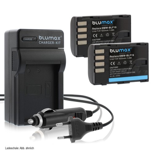 Akku lader für panasonic - 2x,