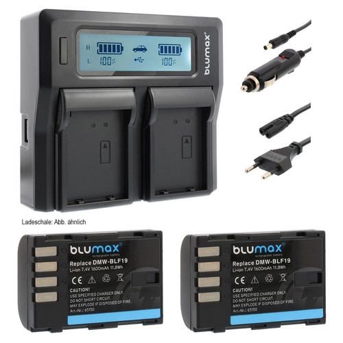 Akku lader für panasonic - 2x,